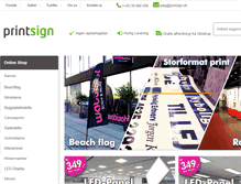 Tablet Screenshot of printsign.dk