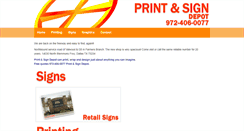 Desktop Screenshot of printsign.com