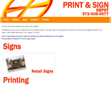 Tablet Screenshot of printsign.com